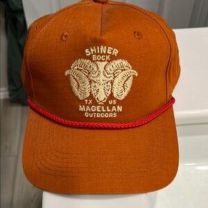 Magellan Outdoors Burnt Orange Cap with Red Accent